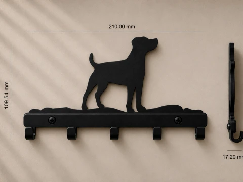 Jack Russell Key Keeper 3D Print Model