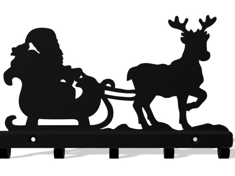 Santa on the Way 2 3D Print Model