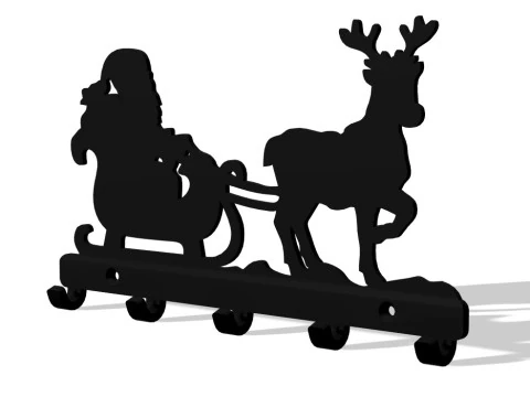 Santa on the Way 2 3D Print Model