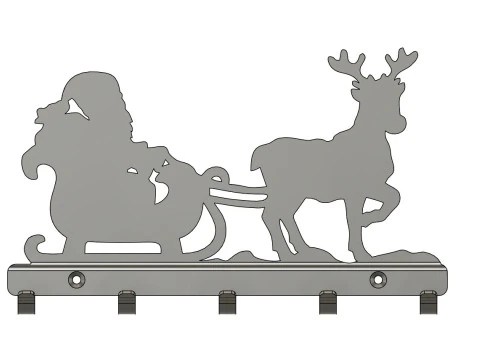 Santa on the Way 2 3D Print Model