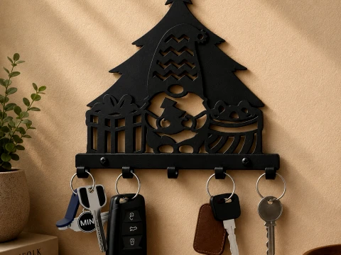 Santas Gnome Key Holder 3D Print Model