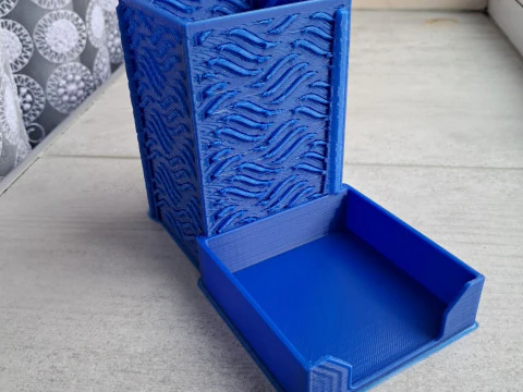 Pen holder Waves 3D Print Model