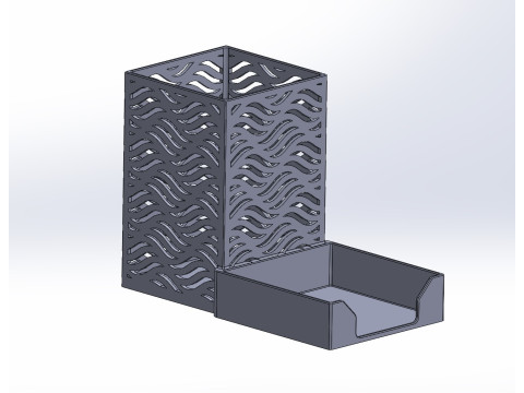 Pen holder Waves Model do druku 3D
