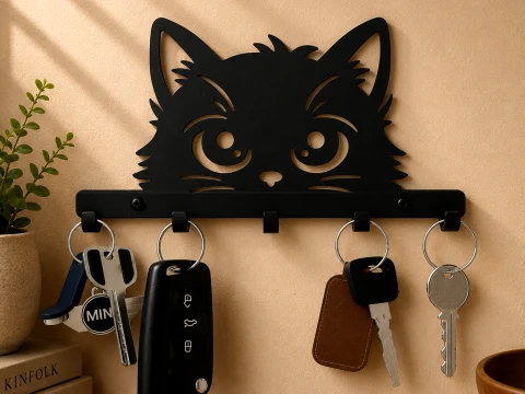 Organizador de llaves Whisker Watch Modelo de impresión 3D