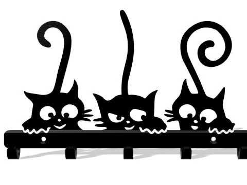 Meow Hooks 3D Print Model