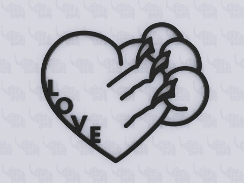 Scratched with Love 3D Принт Модель