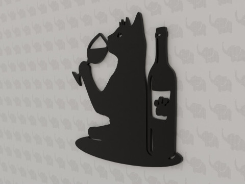 Whiskers and Wine 3D Print Model