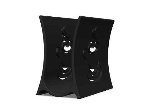 Napkin Holder Cafe Vibes 3D Print Model