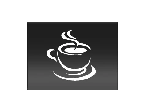 Napkin Holder Cafe Vibes 3D Print Model