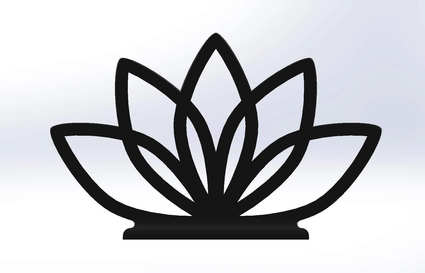 Elegant Lotus Napkin Holder 3D Print Model .c4d .max .obj .3ds .fbx .stl .blend 