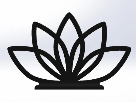 Servilletero elegante Lotus Modelo de impresión 3D