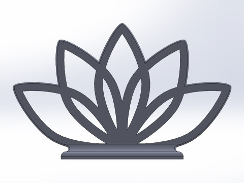 Elegant Lotus Napkin Holder 3D Baskı Modeli