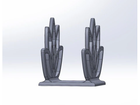 Elegant Lotus Napkin Holder 3D Print Model