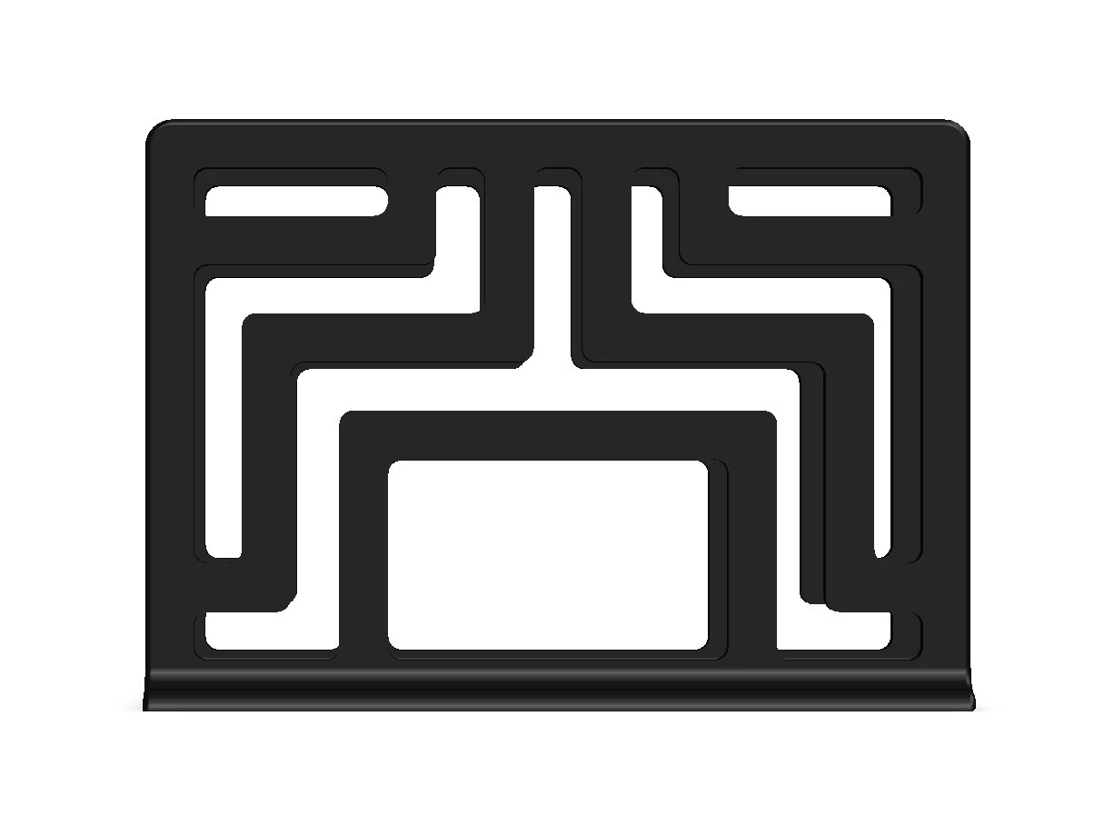 Geometric Maze Napkin Holder 3D Print Model .c4d .max .obj .3ds .fbx .stl .blend