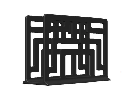 Geometric Maze Napkin Holder 3D Print Model