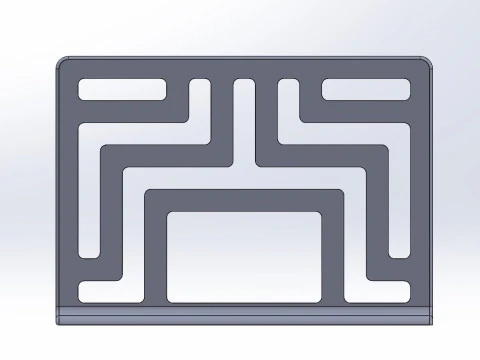 Geometric Maze Napkin Holder 3D Print Model