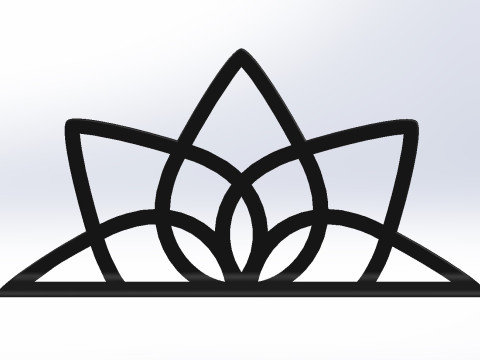 Lotus Grace Napkin Stand 3D-printmodel