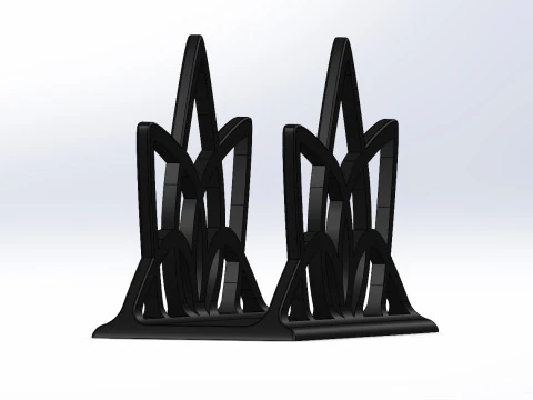 Lotus Grace Napkin Stand 3D Print Model