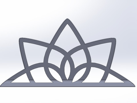 Lotus Grace Napkin Stand 3D प्रिंट मॉडल