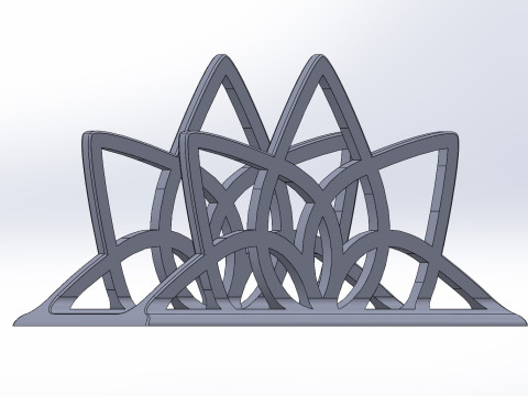 Lotus Grace Napkin Stand 3D प्रिंट मॉडल