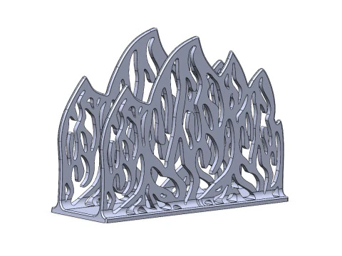 ナプキンホルダー FLAME 3Dプリントモデル