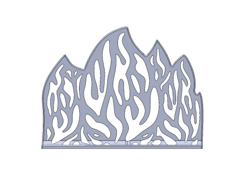 Napkin holder FLAME Modello di stampa 3D