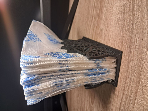 Leaf-Themed Napkin Holder 3D Print Model