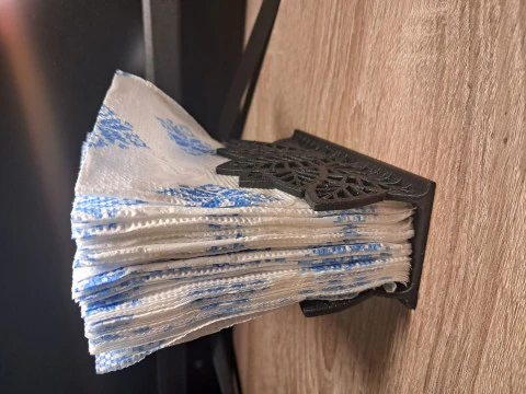 Leaf-Themed Napkin Holder 3D Print Model