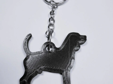 Beagle keychain 3D Print Model