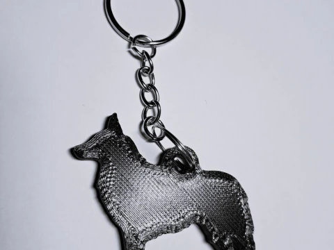 Portachiavi del border collie Modello di stampa 3D