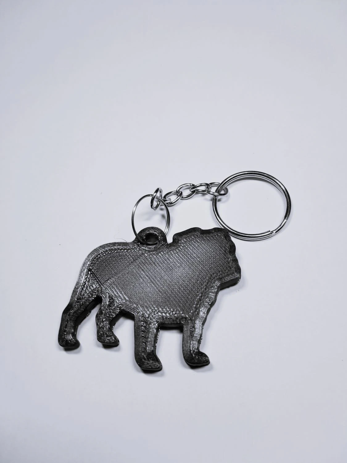 Bulldog English keychain 3D Print Model .c4d .max .obj .3ds .fbx .stl .blend 