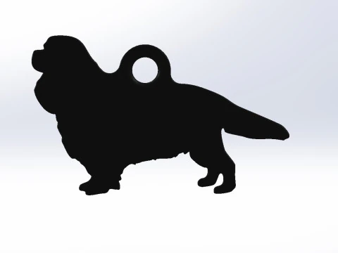 Cavalier King Charles Spaniel keychain 3D Print Model