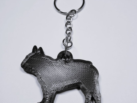 French Bulldog silhouette keychain 3D Принт Модель