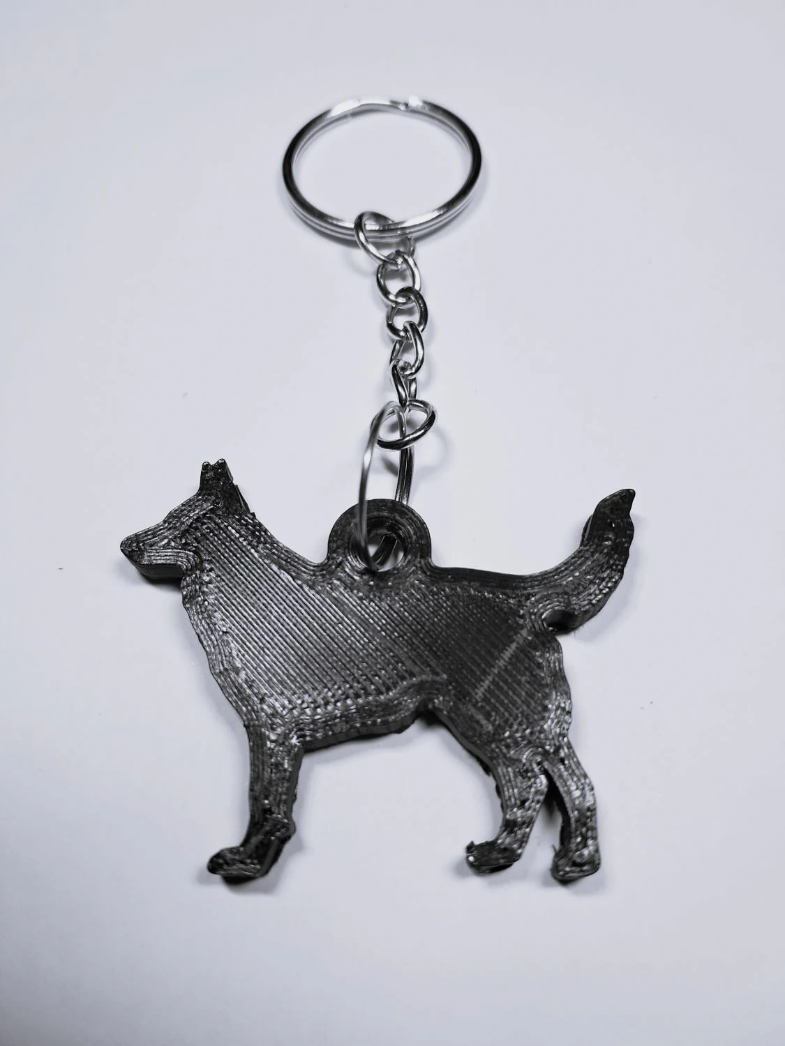 German Shepherd keychain 3D Print Model .c4d .max .obj .3ds .fbx .stl .blend 