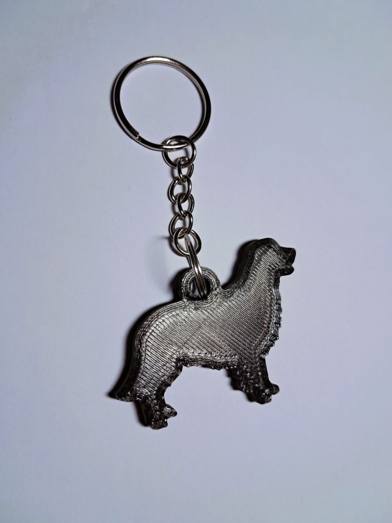 Golden Labrador Retriever keychain Modello di stampa 3D .c4d .max .obj .3ds .fbx .stl .blend