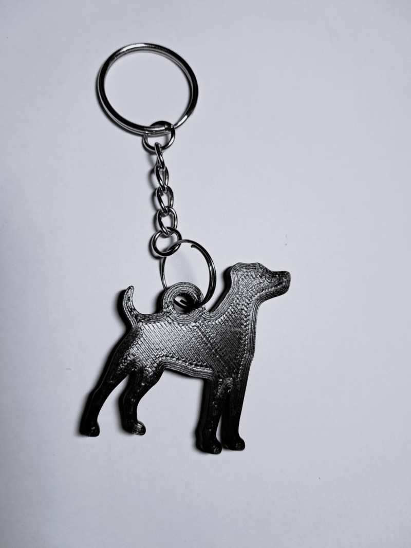 Jack Russell Terrier keychain Model do druku 3D .c4d .max .obj .3ds .fbx .stl .blend