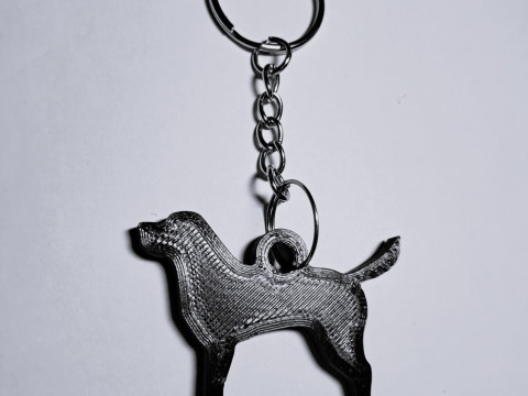 Labrador Retriever keychain 3D Print Model