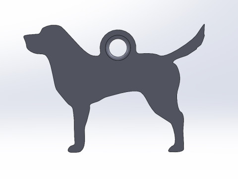 Labrador Retriever keychain 3D Принт Модель