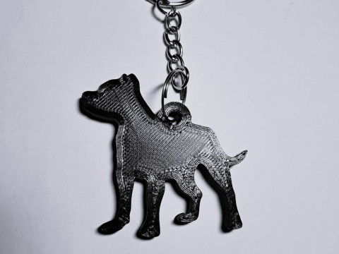 Pitbull keychain 3D 프린트 모델