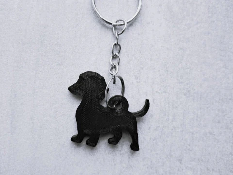 Portachiavi bassotto Modello di stampa 3D
