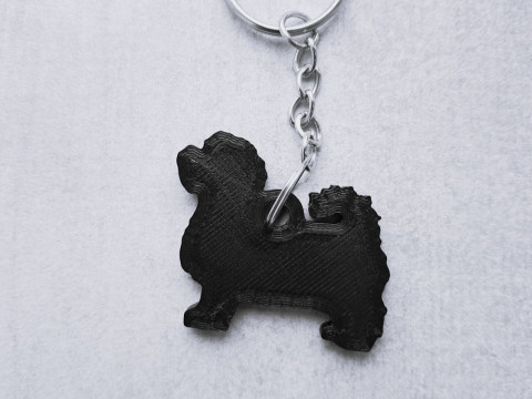 Maltese keychain 3D 프린트 모델