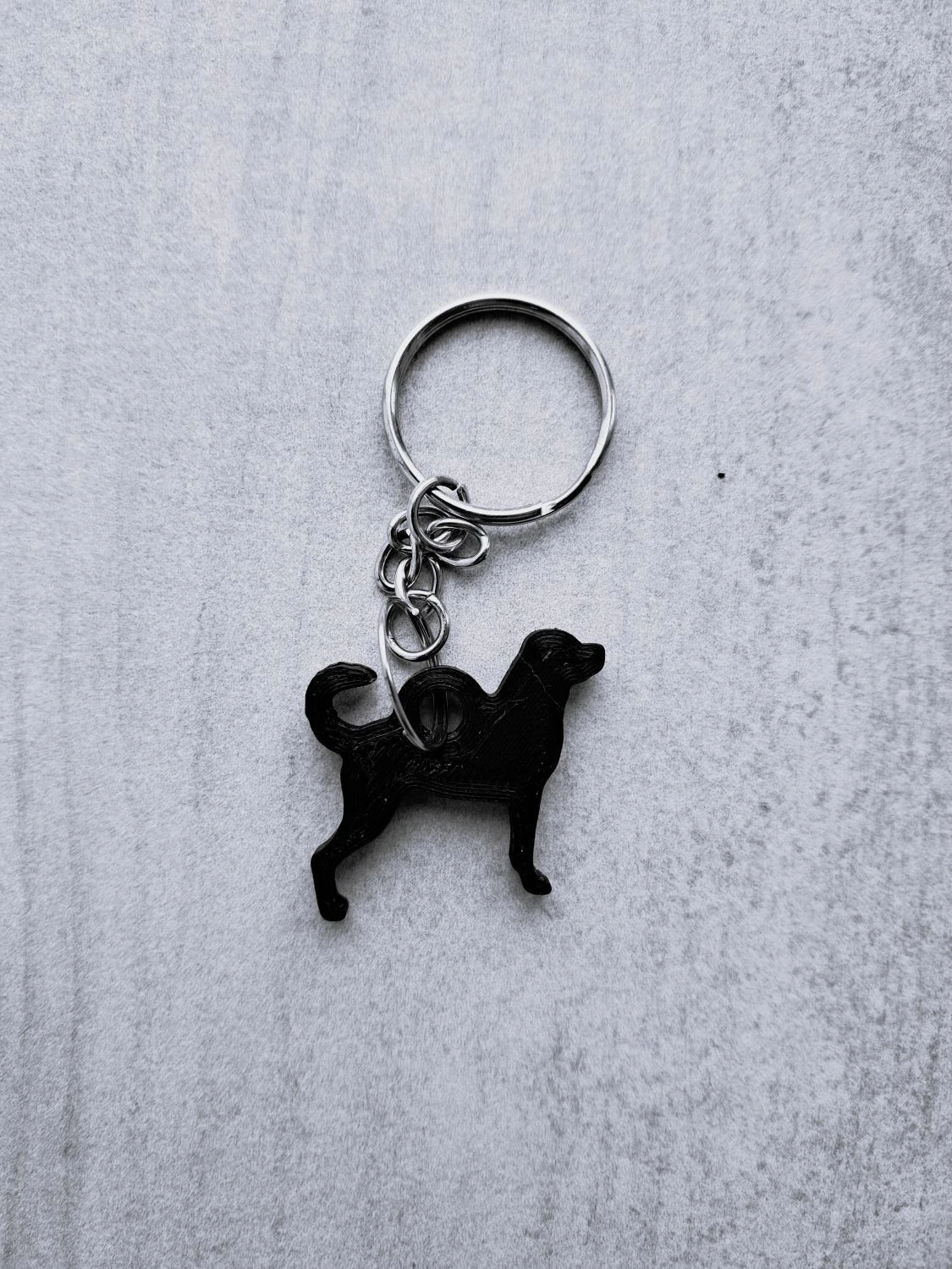Rottweiler keychain 3D Print Model .c4d .max .obj .3ds .fbx .stl .blend 