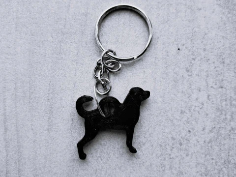 Брелок Ротвейлер 3D Принт Модель