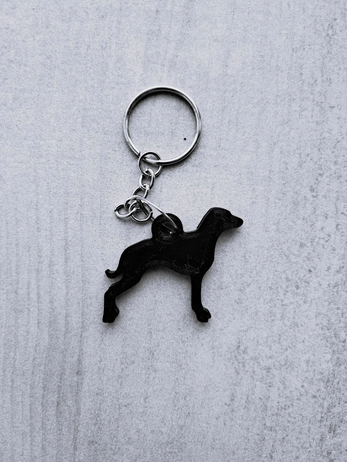 Weimaraner keychain 3D Print Model .c4d .max .obj .3ds .fbx .stl .blend 