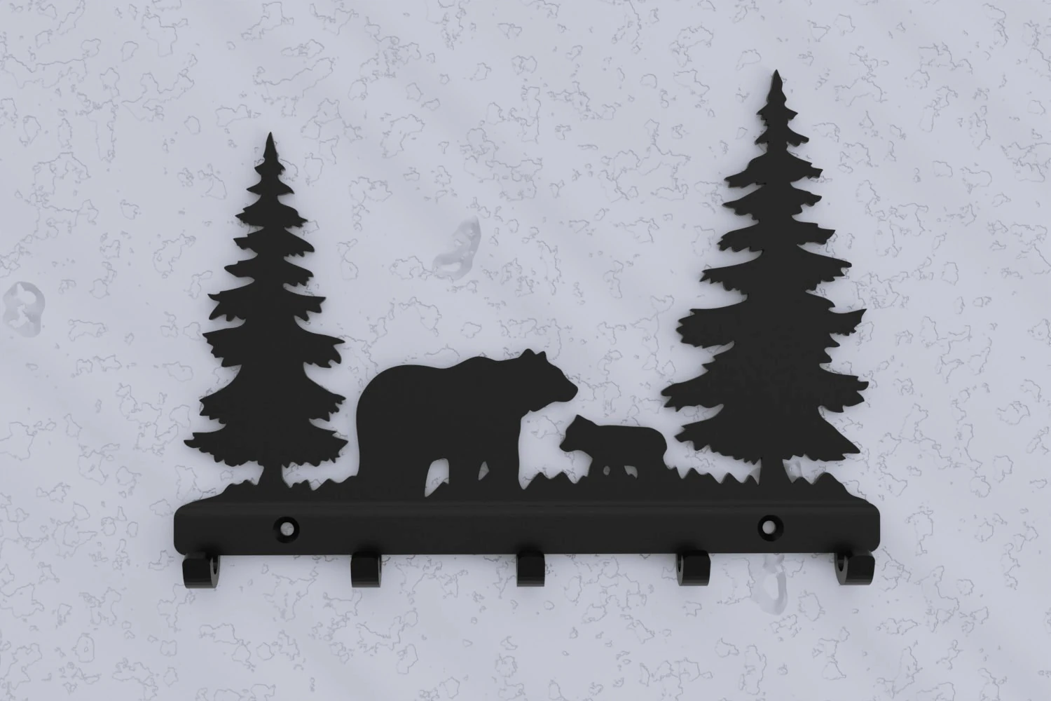 Forest Guardians Key Holder 3D Print Model .c4d .max .obj .3ds .fbx .stl .blend 