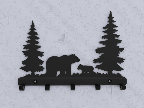 Forest Guardians Key Holder 3D Print Model