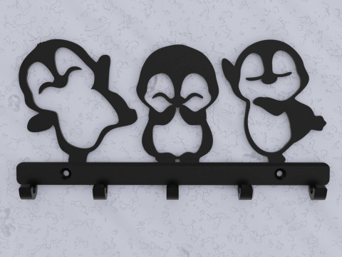 Frosty Friends Key Holder 3Dプリントモデル