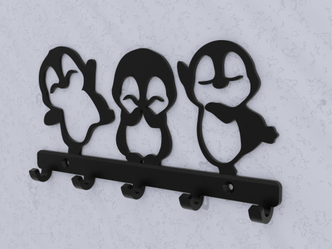 Frosty Friends Key Holder Model do druku 3D