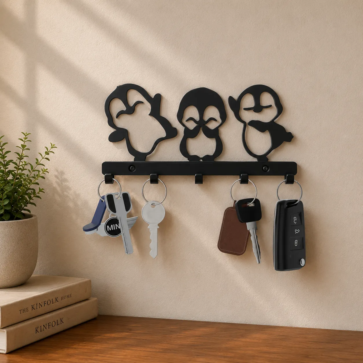 Frosty Friends Key Holder 3D Print Model .c4d .max .obj .3ds .fbx .stl .blend 