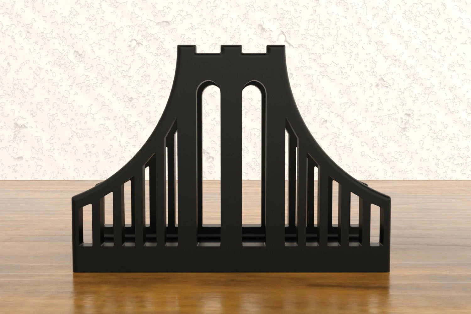 Bridgeway Napkin Stand 3D Print Model .c4d .max .obj .3ds .fbx .stl .blend 